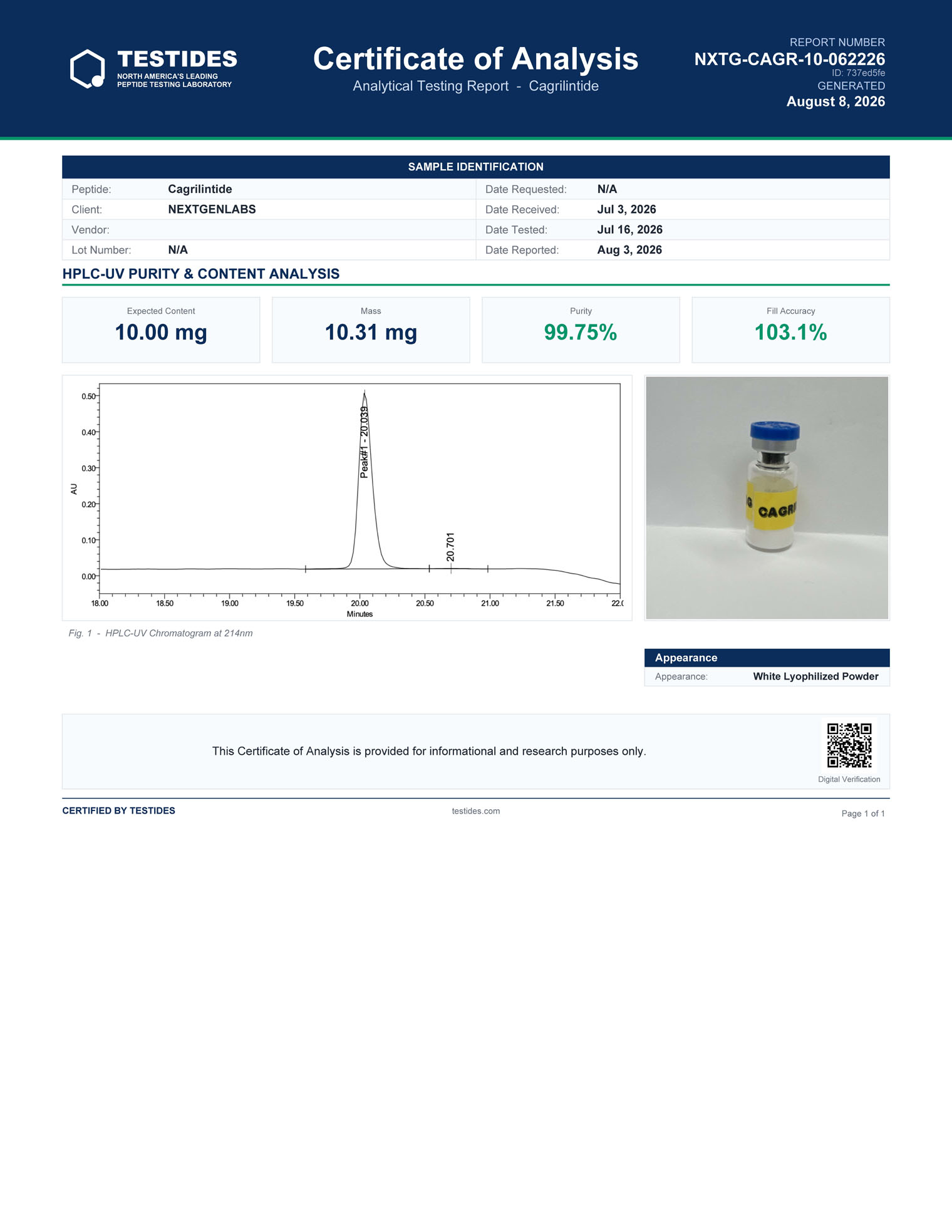 Cagrilintide 10MG