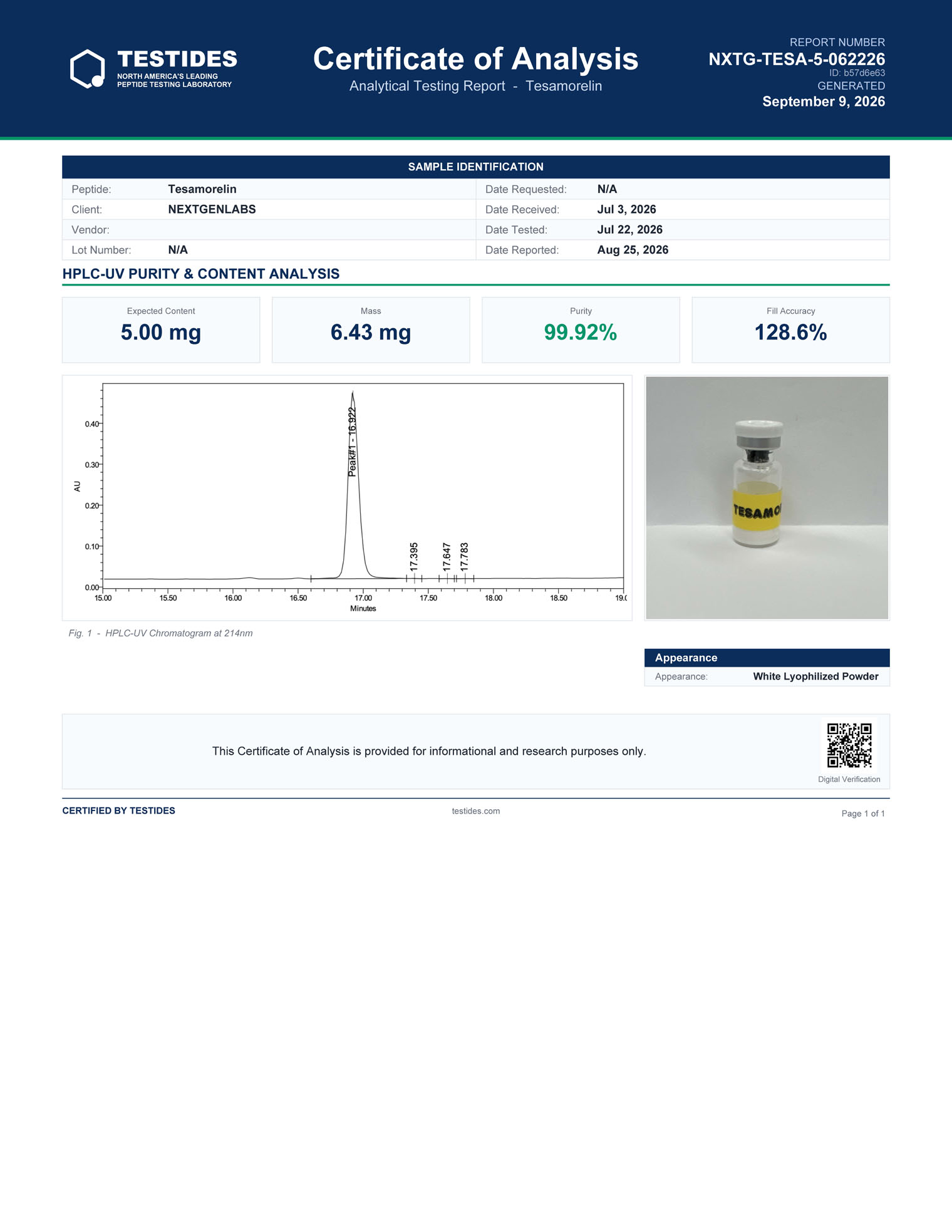 Tesamorelin